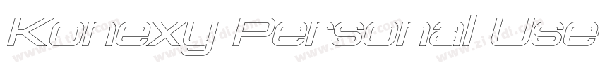 Konexy Personal Use字体转换